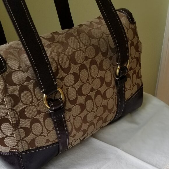 Coach Signature "Hampton" Weekender - Like New Condition (LNC) - Picture 7 of 16